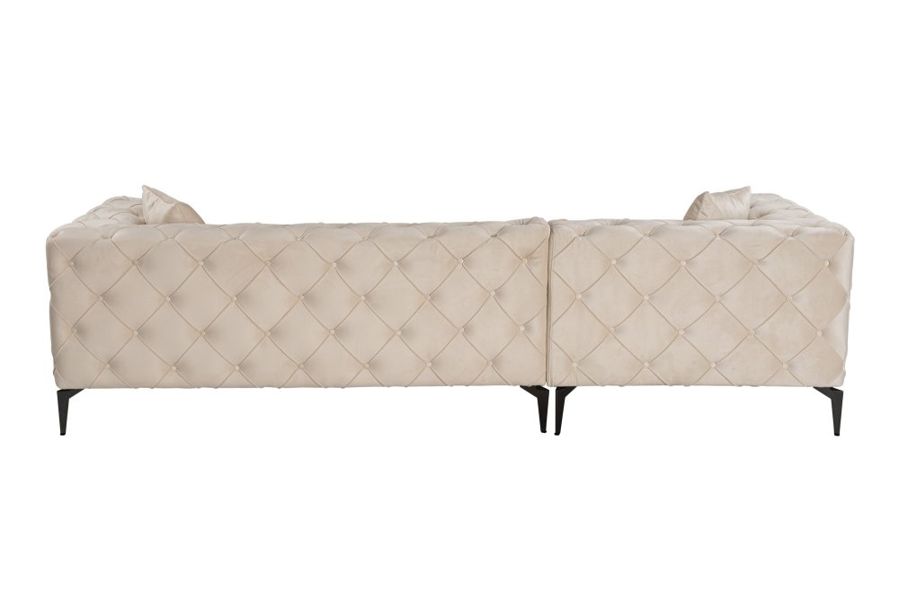 Rohová sedací souprava Como Eco Left - Beige, Black (obrázek 12)