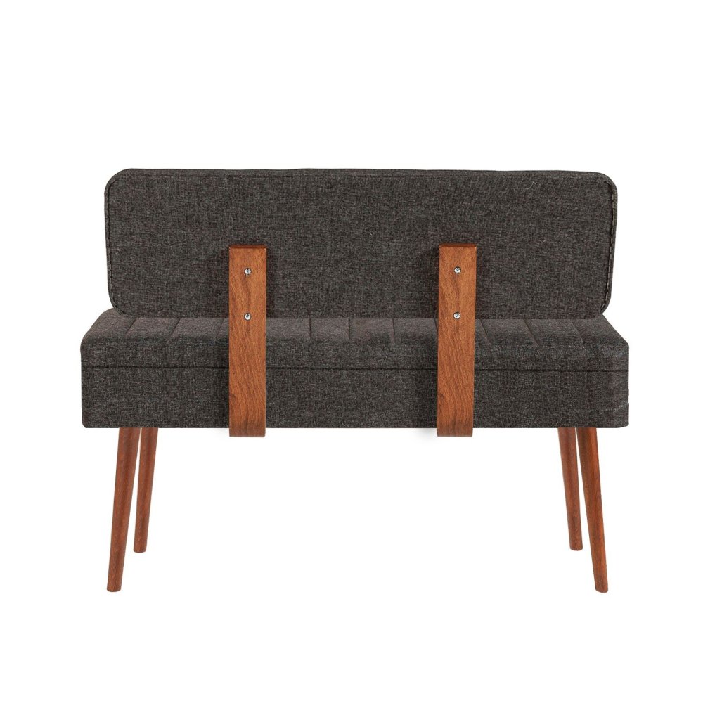 Jídelní set s rozkládacím stolem a židlemi (5 kusů) Vina 1053 - 4 - Anthracite, Walnut (obrázek 9)