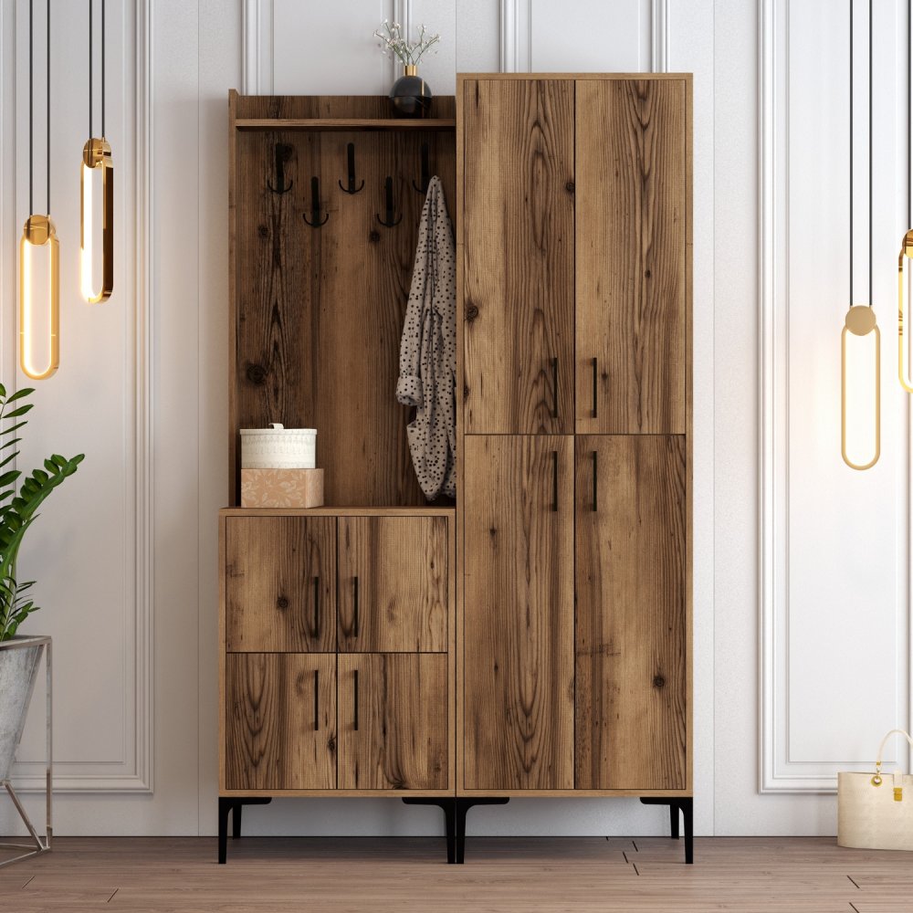 Předsíňová stěna Berlin BA - Walnut (obrázek 6)