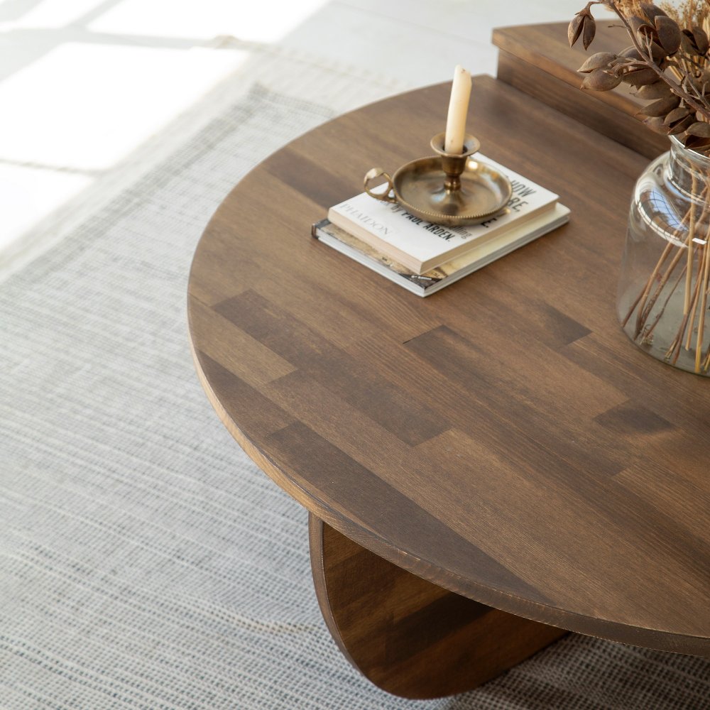 Sada konferenčních stolků Podium Wood - Walnut (obrázek 3)