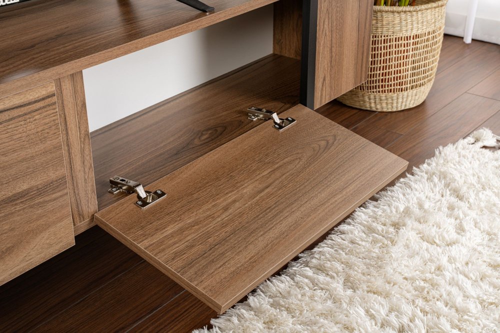 TV stolík Serenity - Walnut, Black