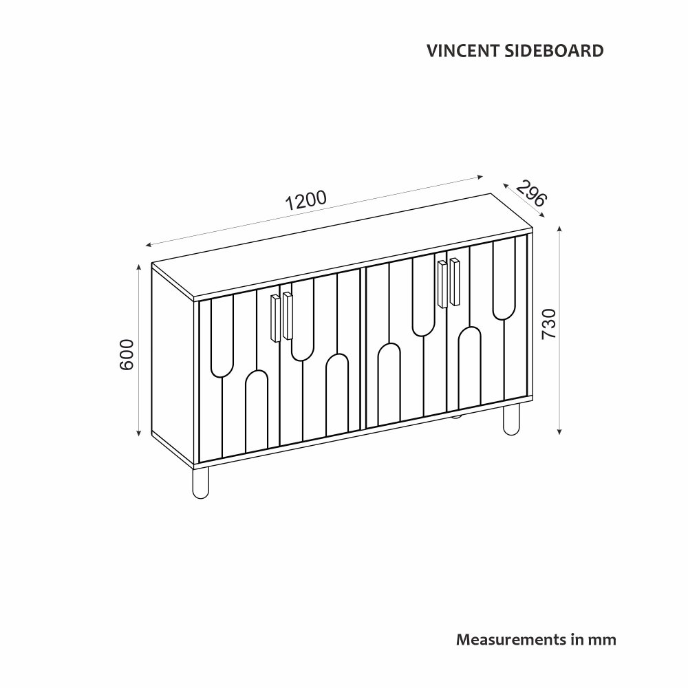 Konzolový stolík Vincent - Traverten