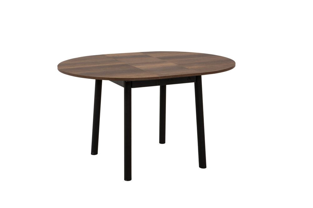 Extendable Dining Table Oliver - Walnut, Black (obrázek 5)