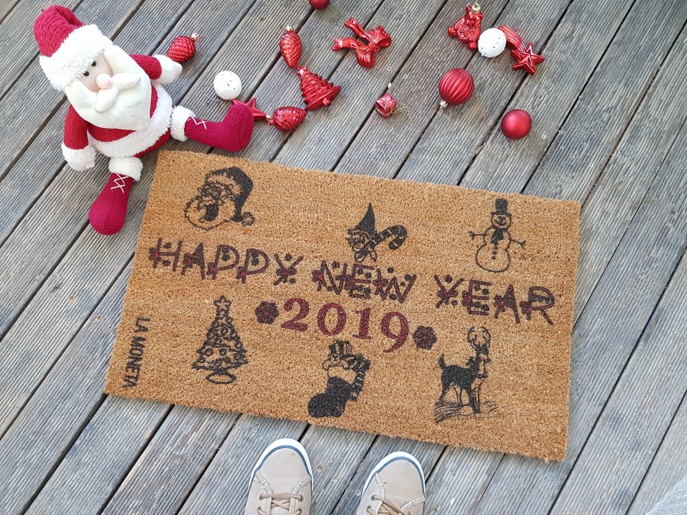 Coco Doormat Happy 2019