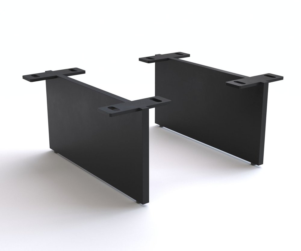 Podstava podstava v podobe závesu 15 cm kov čierna pre skrinky hĺbky