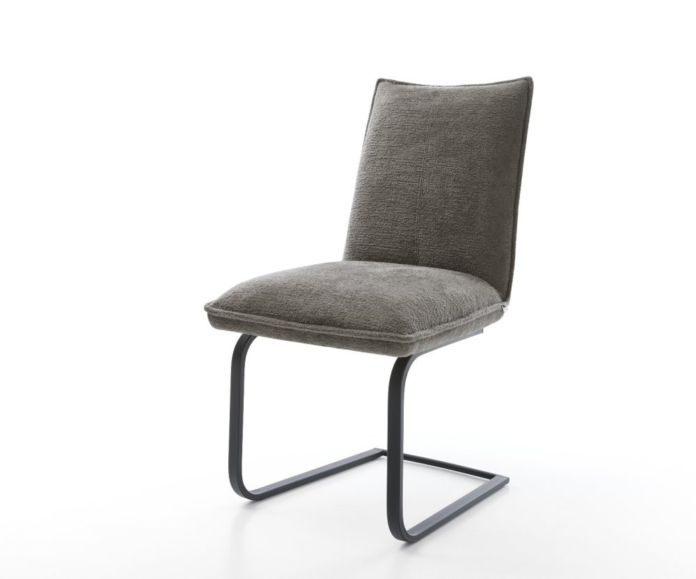 Konzolová jedálenská stolička Lelio-Flex bouclé mäkký tmavobéžová