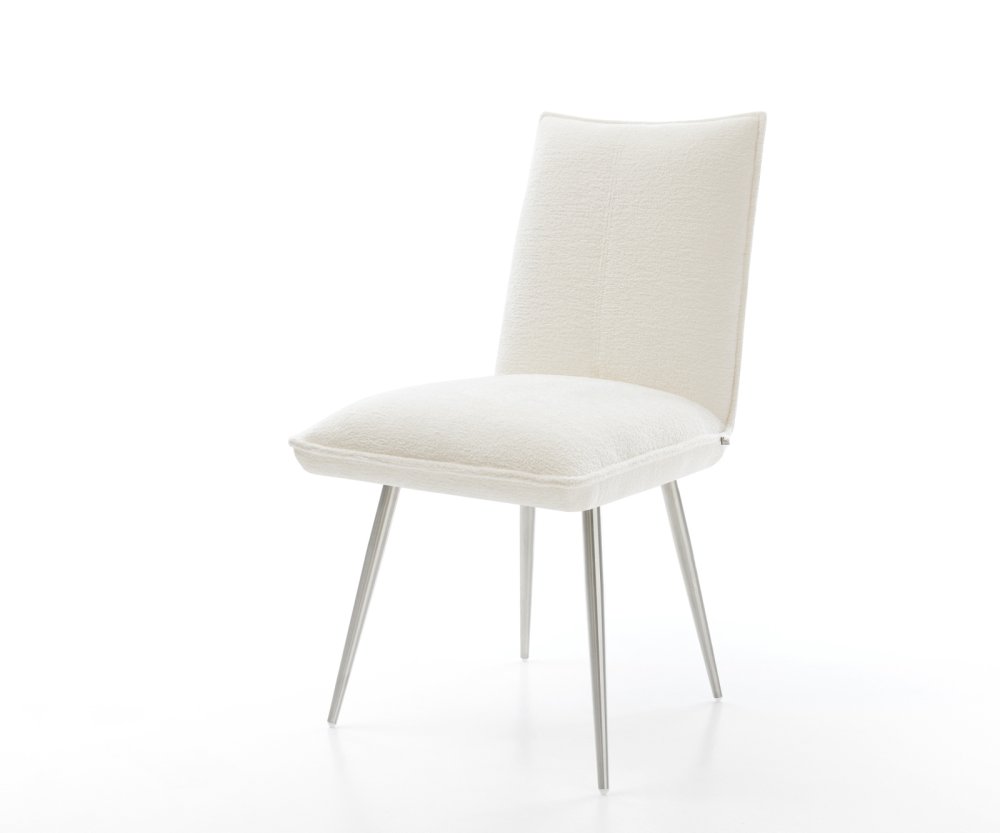 Jedálenská stolička Lelio-Flex bouclé mäkký béžová 4-nohá zúžená